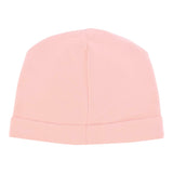 Moschino Cappello tinta unita con Logo Rosa per Neonata MXX031A ROSA MOSCHINO 