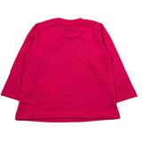Moschino Shirt Girocollo tinta unita con Stampa Fuxia per Neonata MZO00RA FUXIA MOSCHINO 