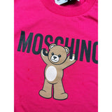 Moschino Shirt Girocollo tinta unita con Stampa Fuxia per Neonata MZO00RA FUXIA MOSCHINO 