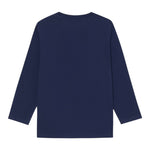 Moschino Shirt Girocollo tinta unita con Stampa Blu per Bambino MZO00RJXX BLU MOSCHINO 