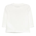 Moschino Shirt Girocollo tinta unita con Stampa Bianco per Neonato MZO00RXX BIANCO MOSCHINO 