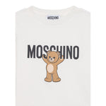 Moschino Shirt Girocollo tinta unita con Stampa Bianco per Neonato MZO00RXXX BIANCO MOSCHINO 