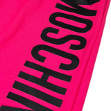 Moschino Pantalone Modello Tuta tinta unita con Stampa Fuxia per Bambina PA3MEP FUXIA MOSCHINO 