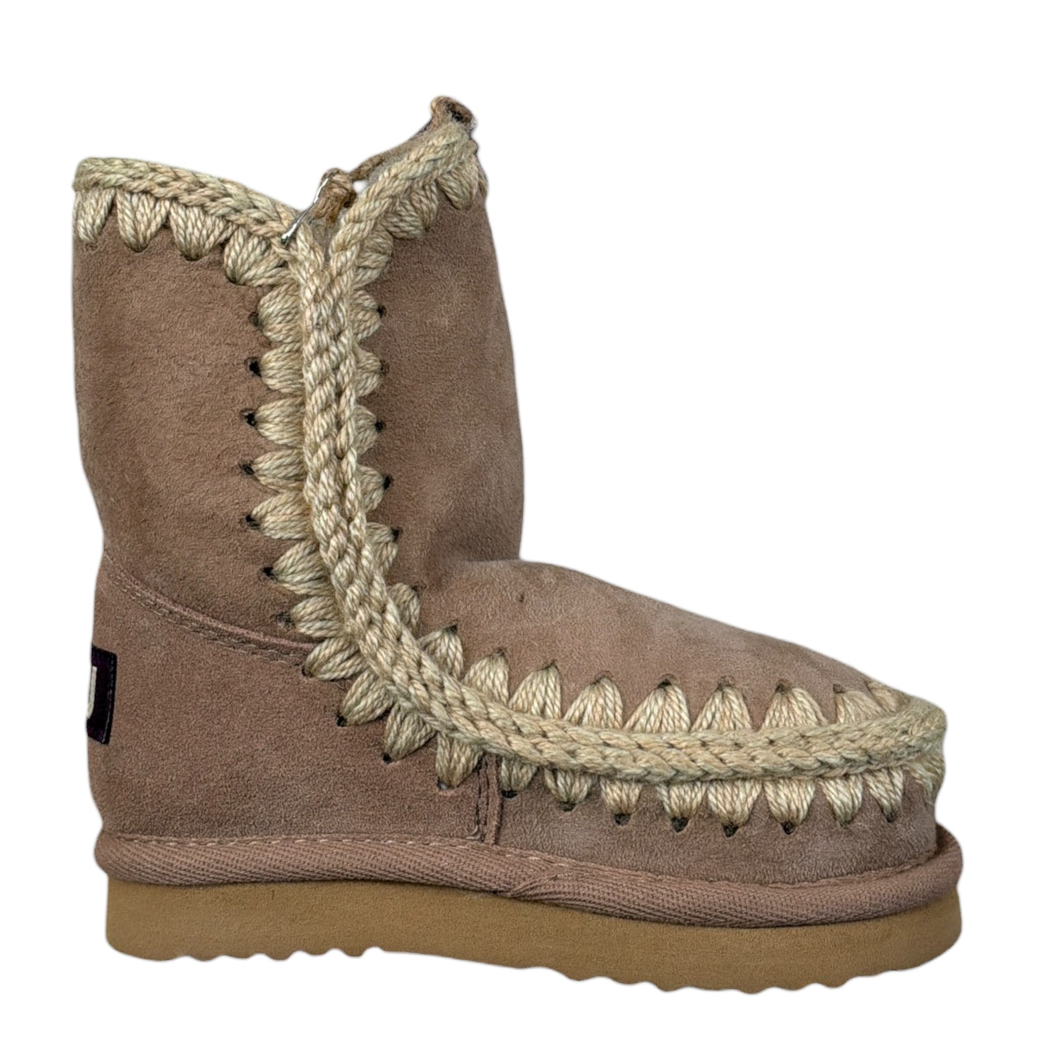 Mou Stivali tinta unita con Logo Beige per Bambina MUFK101000A BEIGE MOU 