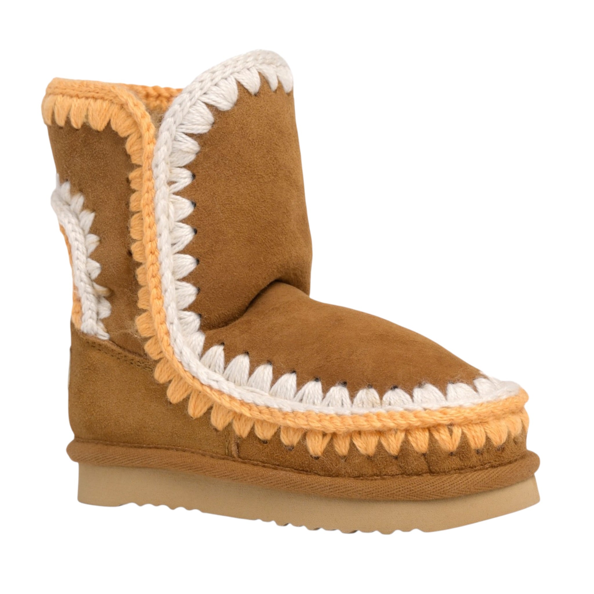 Mou Stivali tinta unita con Logo Cammello per Bambina MUFK101042A CAMMELLO MOU 