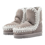 Mou Stivali tinta unita con Logo Fango per Bambina MUFW101001A FANGO MOU 