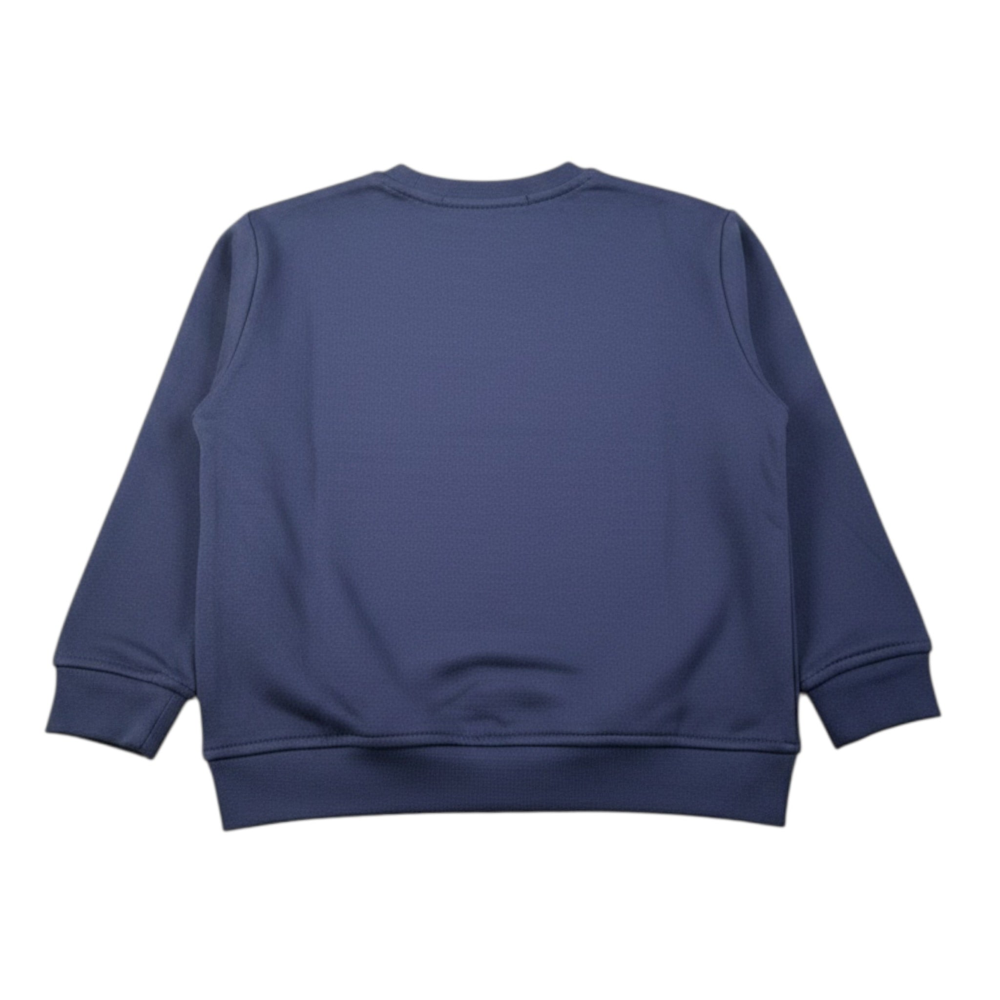 Mousse Felpa Xhiusa Girocollo tinta unita con Stampe Blu per Bambino BROSOCCERJ BLU MOUSSE 