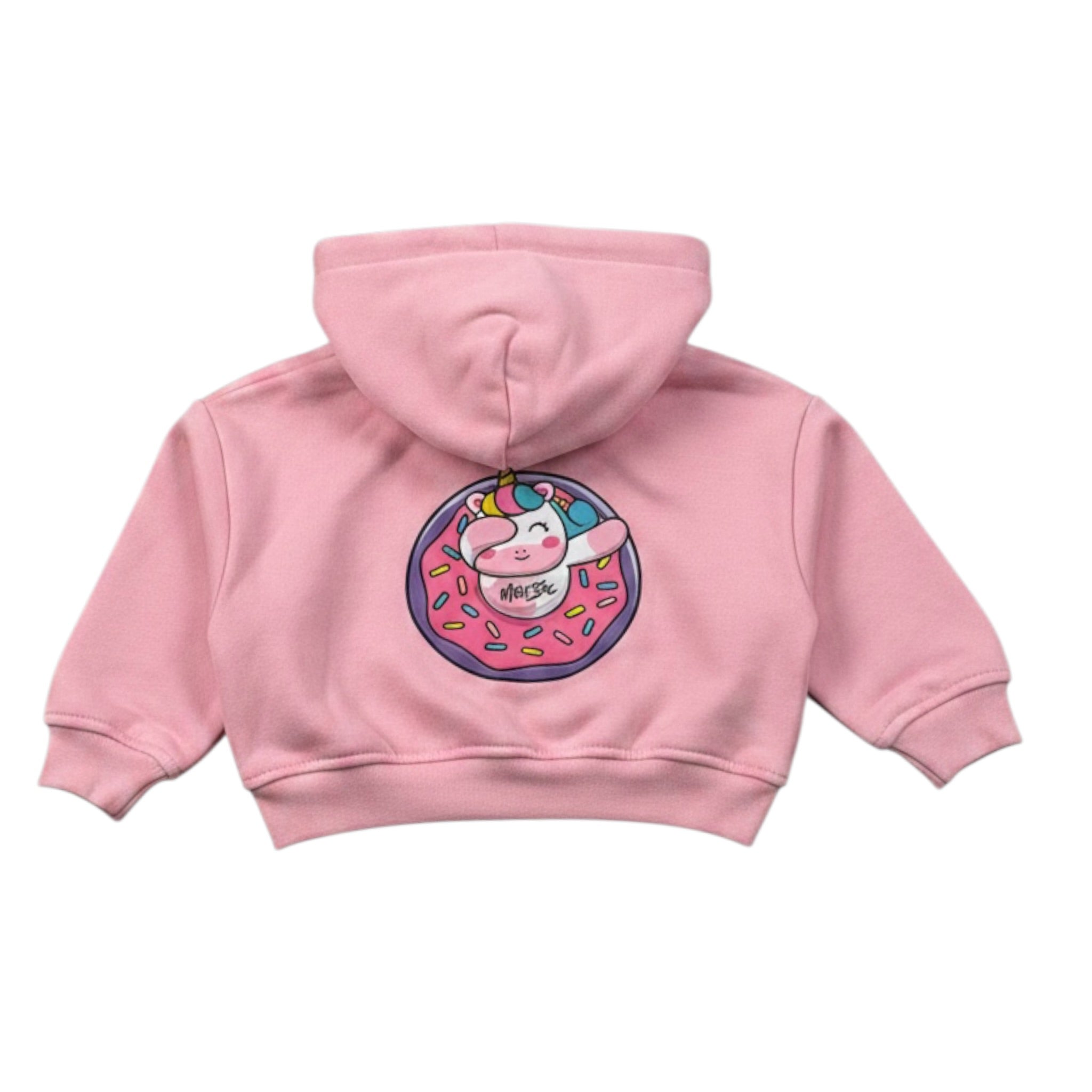Mousse Felpa con Zip E Cappuccio Rosa per Neonata HOODIEZ ROSA MOUSSE 