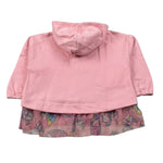 Mousse Felpa con Zip E Cappuccio Rosa per Bambina ZIPRO ROSA MOUSSE 