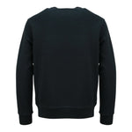 Msgm Felpa tinta unita Girocollo con Stampa Nero per Bambino DQ0475 NERO MSGM 