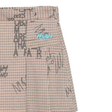 Msgm Gonna tinta unita con Microfantasia Panna per Bambina F5MSJGSK110 PANNA MSGM 