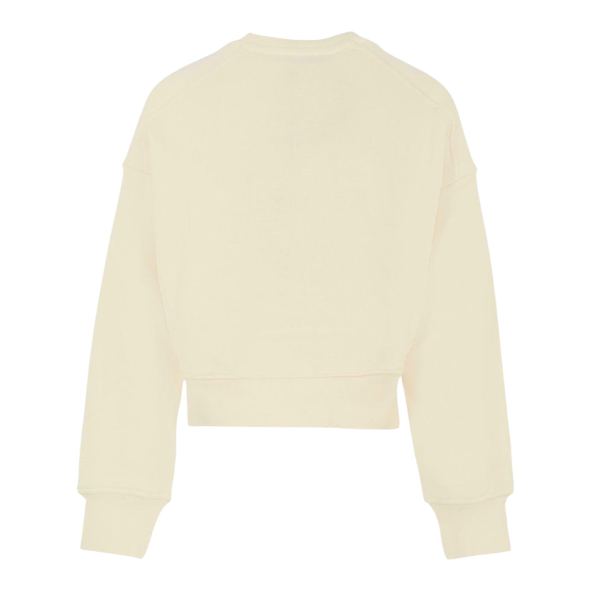Msgm Felpa tinta unita Girocollo con Logo Panna per Bambina F5MSJGSW145X PANNA MSGM 