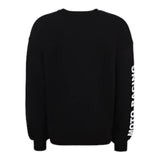 Msgm Felpa tinta unita Girocollo con Stampa Nero per Bambina F5MSJGSW189 NERO MSGM 
