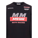 Msgm Felpa tinta unita Girocollo con Stampa Nero per Bambina F5MSJGSW189 NERO MSGM 