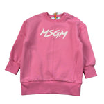 Msgm Abito Modello Felpa tinta unita con Stampa Rosa per Bambina F5MSNGDR287J ROSA MSGM 