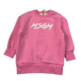 Msgm Abito Modello Felpa tinta unita con Stampa Rosa per Bambina F5MSNGDR287J ROSA MSGM 