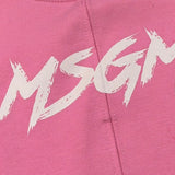 Msgm Abito Modello Felpa tinta unita con Stampa Rosa per Bambina F5MSNGDR287J ROSA MSGM 