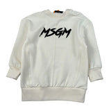 Msgm Abito Modello Felpa tinta unita con Stampa Panna per Neonata F5MSNGDR287 PANNA MSGM 