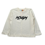 Msgm Shirt tinta unita con Stampa Panna per Bambina F5MSUNTH284J PANNA MSGM 
