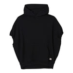 N°21 Abito Giromanica tinta unita con Cappuccio Nero per Bambina N2105 NERO N°21 