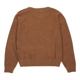 N°21 Maglia Girocollo tinta unita con Applicazioni Cammello per Bambina N2106W CAMMELLO N°21 