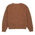 N°21 Maglia Girocollo tinta unita con Applicazioni Cammello per Bambina N2106WX CAMMELLO N°21 