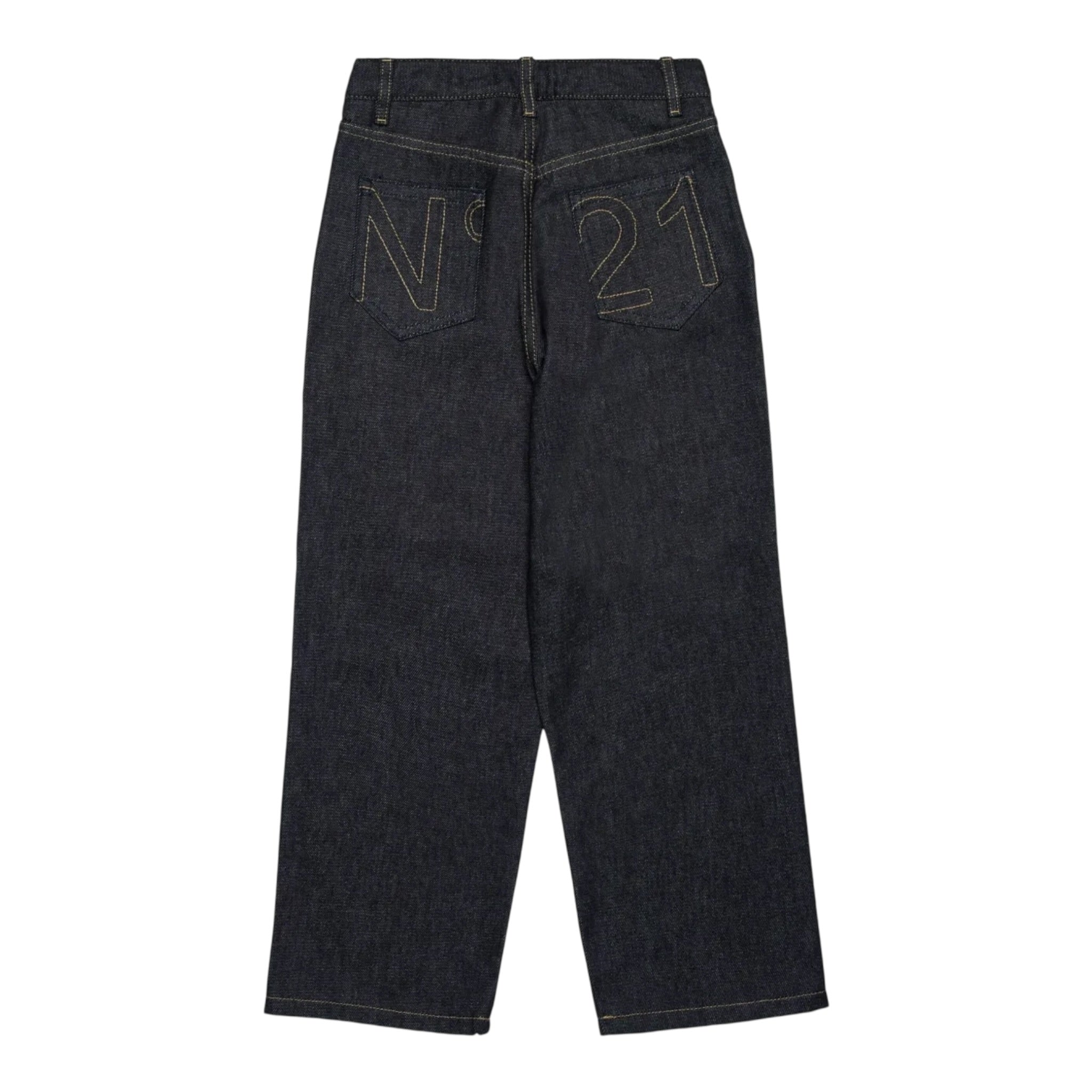 N°21 Jeans tinta unita con Girovita Regolabile Blu per Bambina N2108MX BLU N°21 