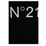 N°21 Felpa Chiusa Girocollo tinta unita con Logo Nero per Bambino N21588 NERO N°21 
