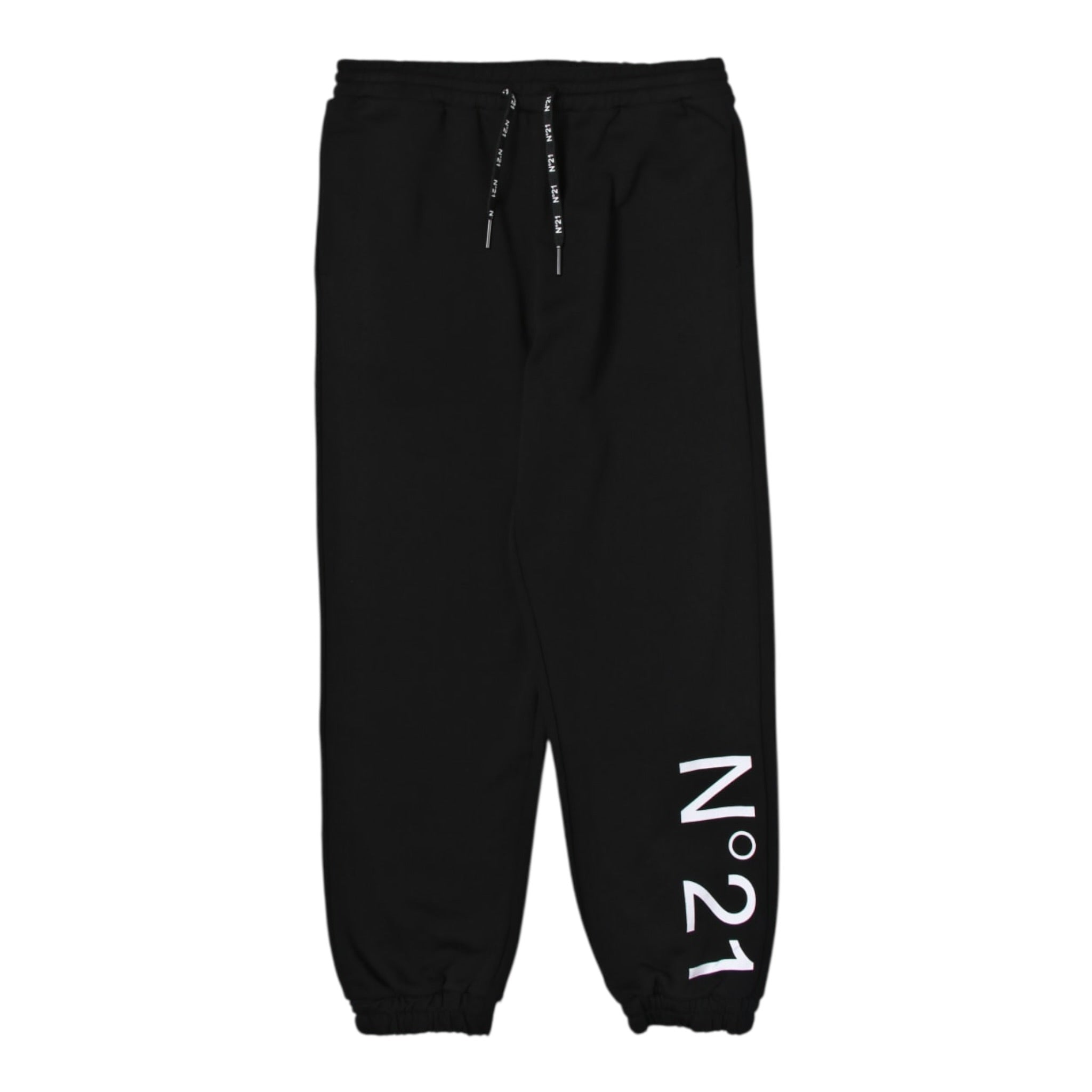 N°21 Pantalone Modello Tuta tinta unita con Stampa Nero per Bambina N21615N0154 NERO N°21 