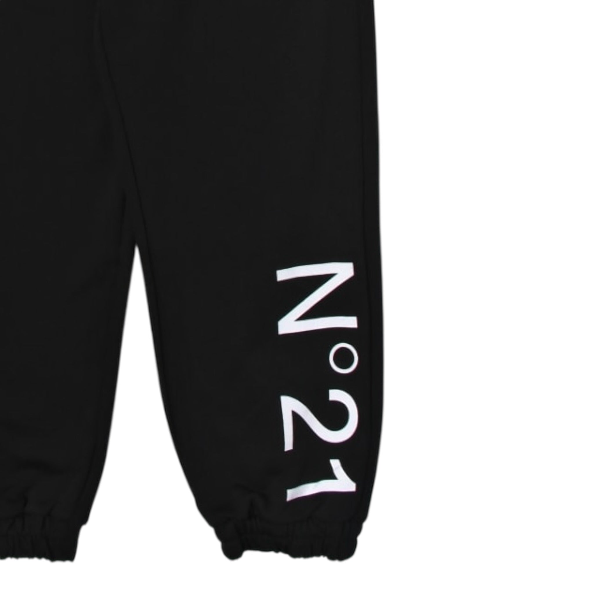 N°21 Pantalone Modello Tuta tinta unita con Stampa Nero per Bambina N21615N0154 NERO N°21 