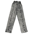 Naice Jeans tinta unita con Elastico In Vita Nero per Bambina 206007 NERO NAICE 