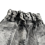 Naice Jeans tinta unita con Elastico In Vita Nero per Bambina 206007 NERO NAICE 
