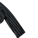 Naice Giacca tinta unita con Fantasia A Righe Nero per Bambina NAI27206 NERO NAICE 
