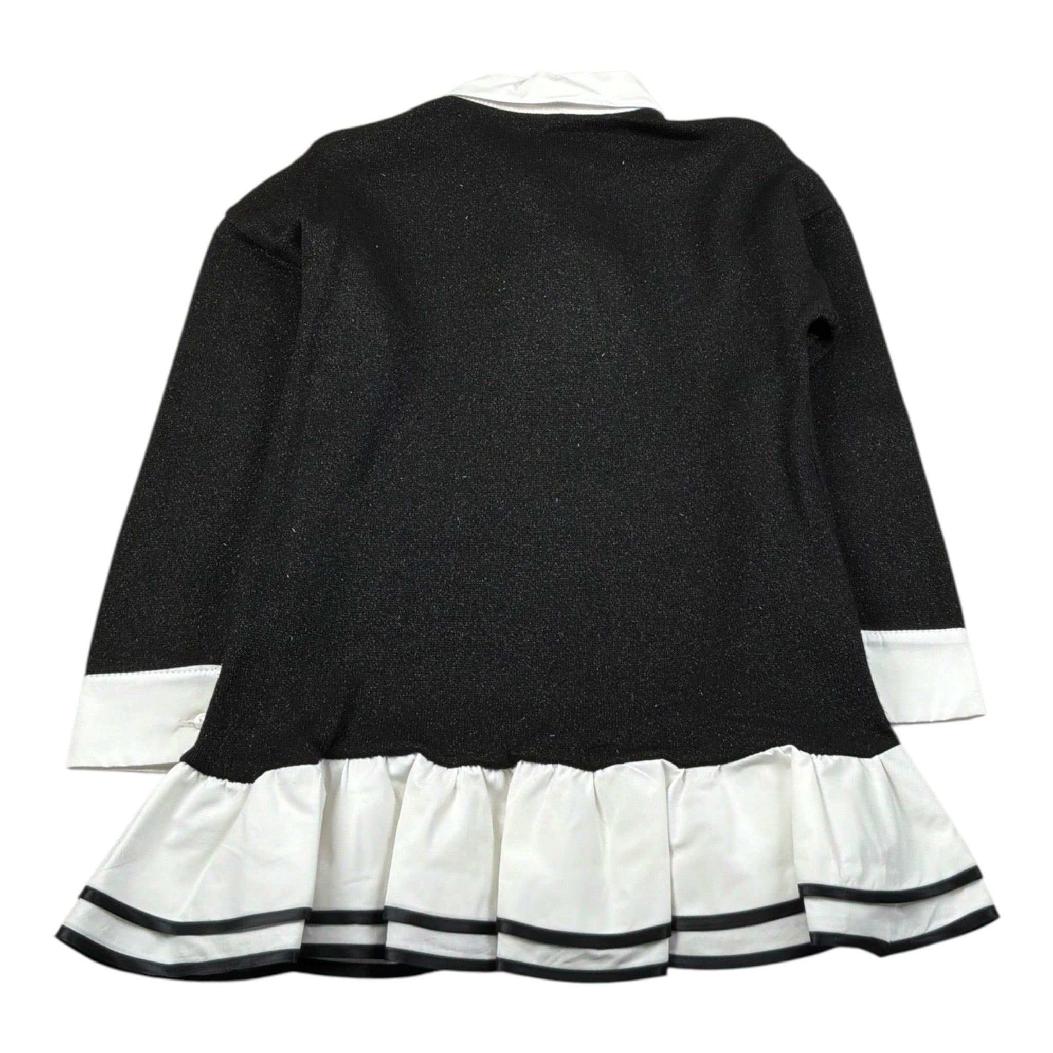 Naida Abito Manica Lunga tinta unita Nero per Bambina NAAB365 NERO NAIDA 