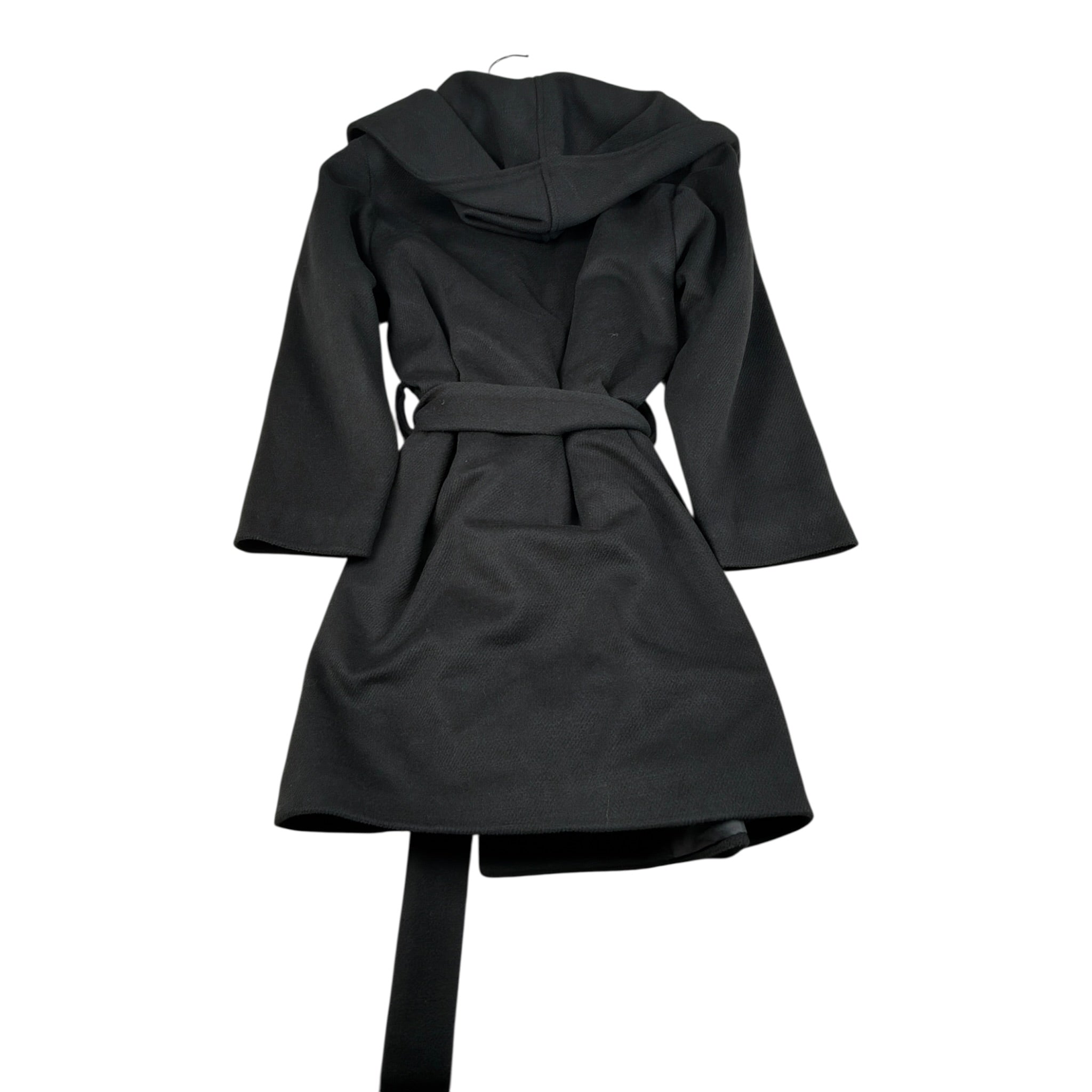 Naida Cappotto tinta unita con Cappuccio Nero per Bambina NAGB314X NERO NAIDA 
