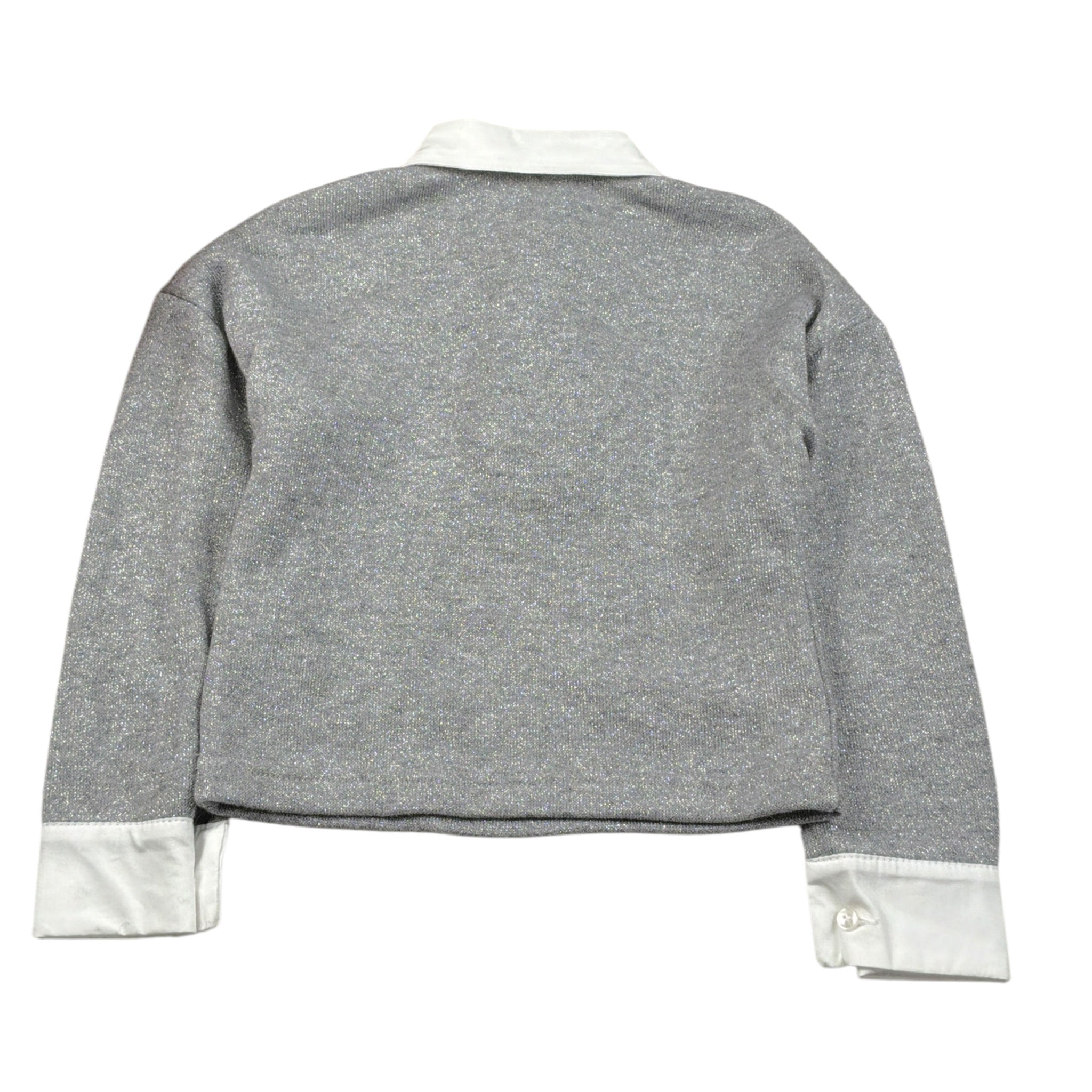Naida Maglia tinta unita con Profili Camicia Grigio per Bambina NAMA369 GRIGIO NAIDA 