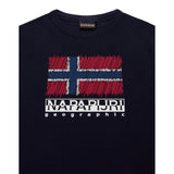 Napapijri T-Shirt tinta unita con Stampa Blu per Bambino NP0A88ZW176 BLU NAPAPIJRI 