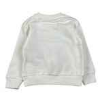 Never Too Felpa Girocollo tinta unita con Stampa Panna per Neonato NT1798N PANNA NEVER TOO 