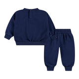 Nike Completo 2 Pezzi Felpa-Pantalone tinta unita Blu per Neonata 56M188 BLU NIKE 