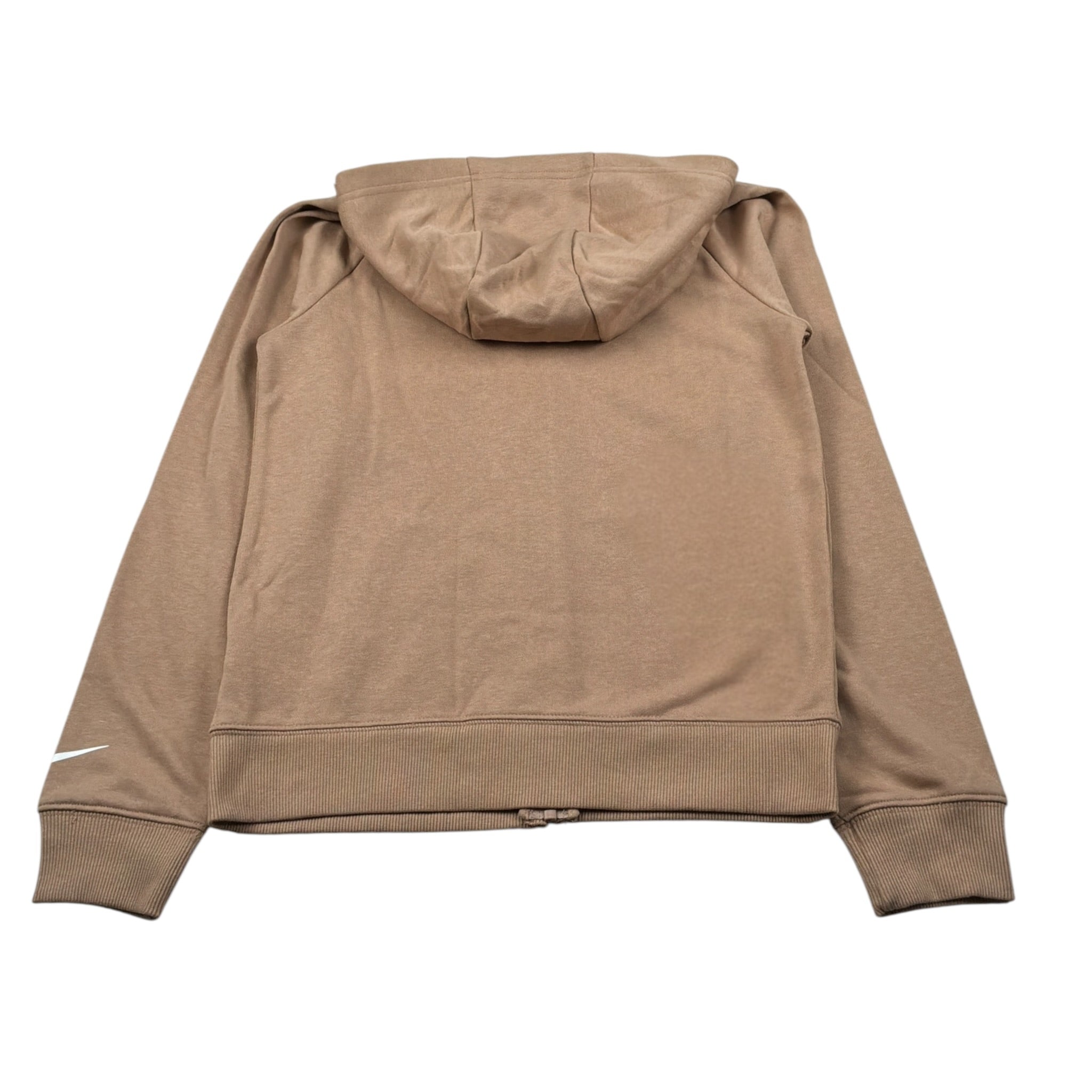 Nike Felpa con Zip E Cappuccio tinta unita con Logo Beige per Bambino 9Q1097 BEIGE NIKE 