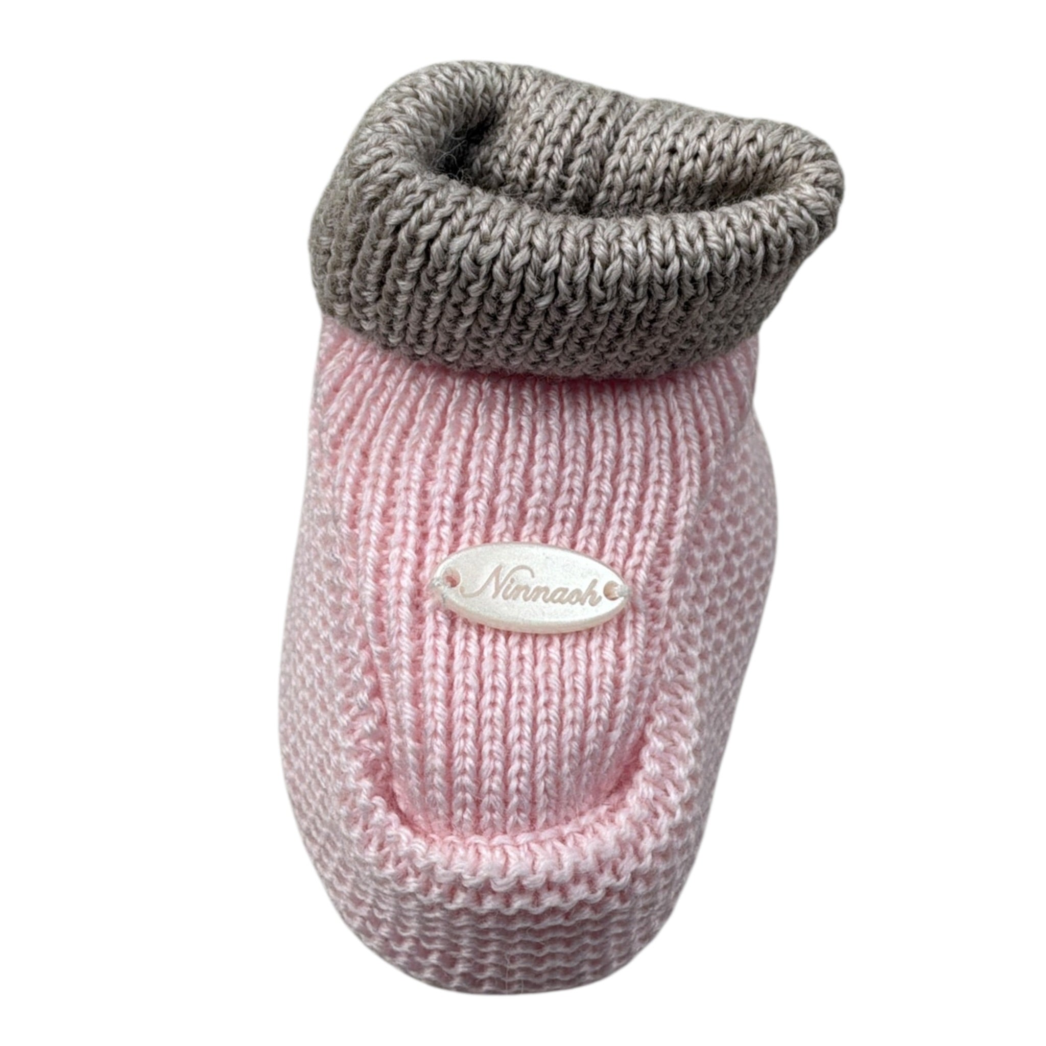 Ninnaoh Babbucce tinta unita Rosa per Neonata 25BABF ROSA NINNAOH 