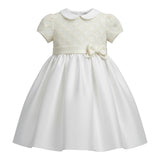Ninnaoh Abito Cerimonia tinta unita con Tulle Panna per Bambina I23AB13J PANNA NINNAOH 