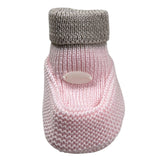 Ninnaoh Babbucce tinta unita In Filo Rosa per Neonata I25BABF324 ROSA NINNAOH 