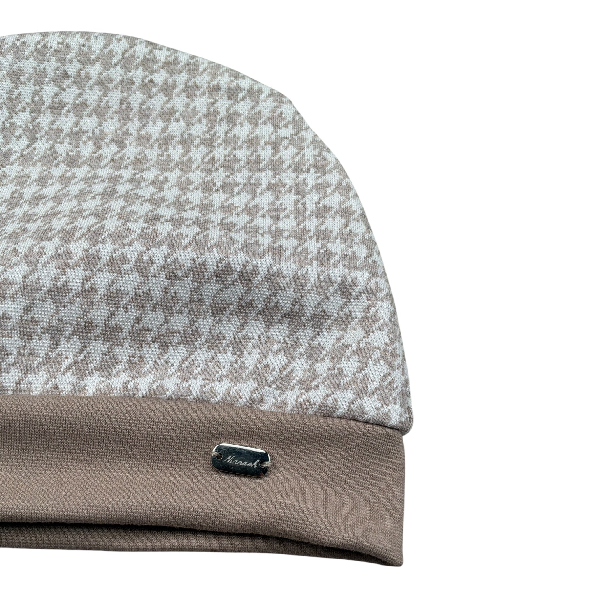Ninnaoh Cappello Stampa Fantasia Beige per Neonato I25CA224 BEIGE NINNAOH 