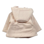 Ninnaoh Cappotto tinta unita con Cappuccio Rosa per Neonata I25CAP702 ROSA NINNAOH 