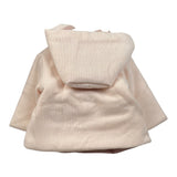 Ninnaoh Cappotto tinta unita con Cappuccio Rosa per Neonata I25CAP702 ROSA NINNAOH 