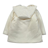 Ninnaoh Cappotto tinta unita con Cappuccio Panna per Neonata I25CAP702X PANNA NINNAOH 