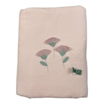 Ninnaoh Coperta tinta unita con Stampa Fiori Rosa per Neonata I25COP19I ROSA NINNAOH 
