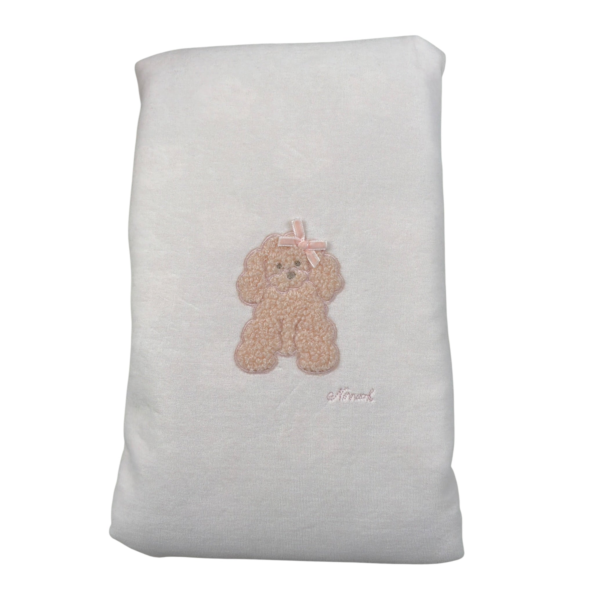 Ninnaoh Coperta tinta unita con Stampa Rosa per Neonata I25COP3I ROSA NINNAOH 