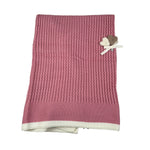 Ninnaoh Coperta tinta unita In Filo Rosa per Neonata I25COPF305 ROSA NINNAOH 